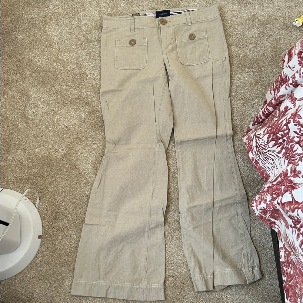 American Eagle Outfitters Tan Wide Leg Pants